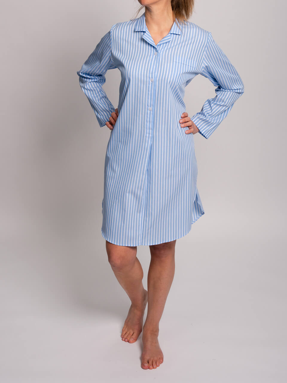 Novila   Novila Nachthemd Miriam 8046 – Damen Schlafshirt aus 100 % Baumwolle