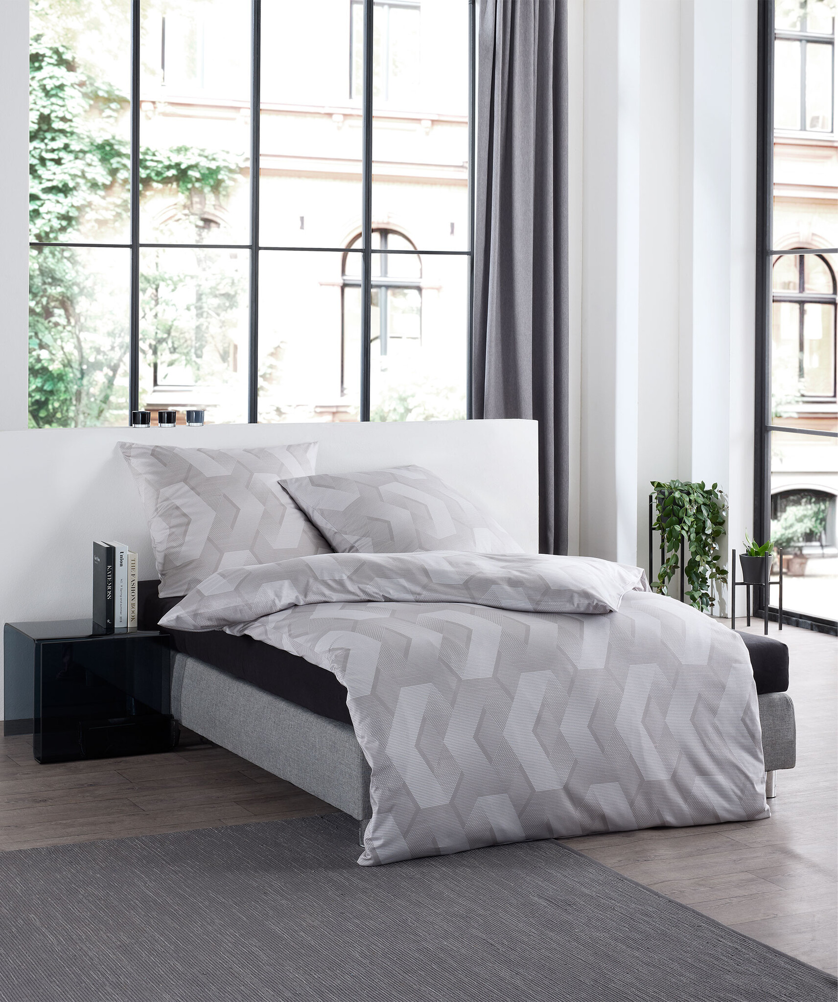 fleuresse – Hochwertige Bettwäsche Fleuresse Black Premium Bettwäsche 2026 – Interlock Jersey 74597