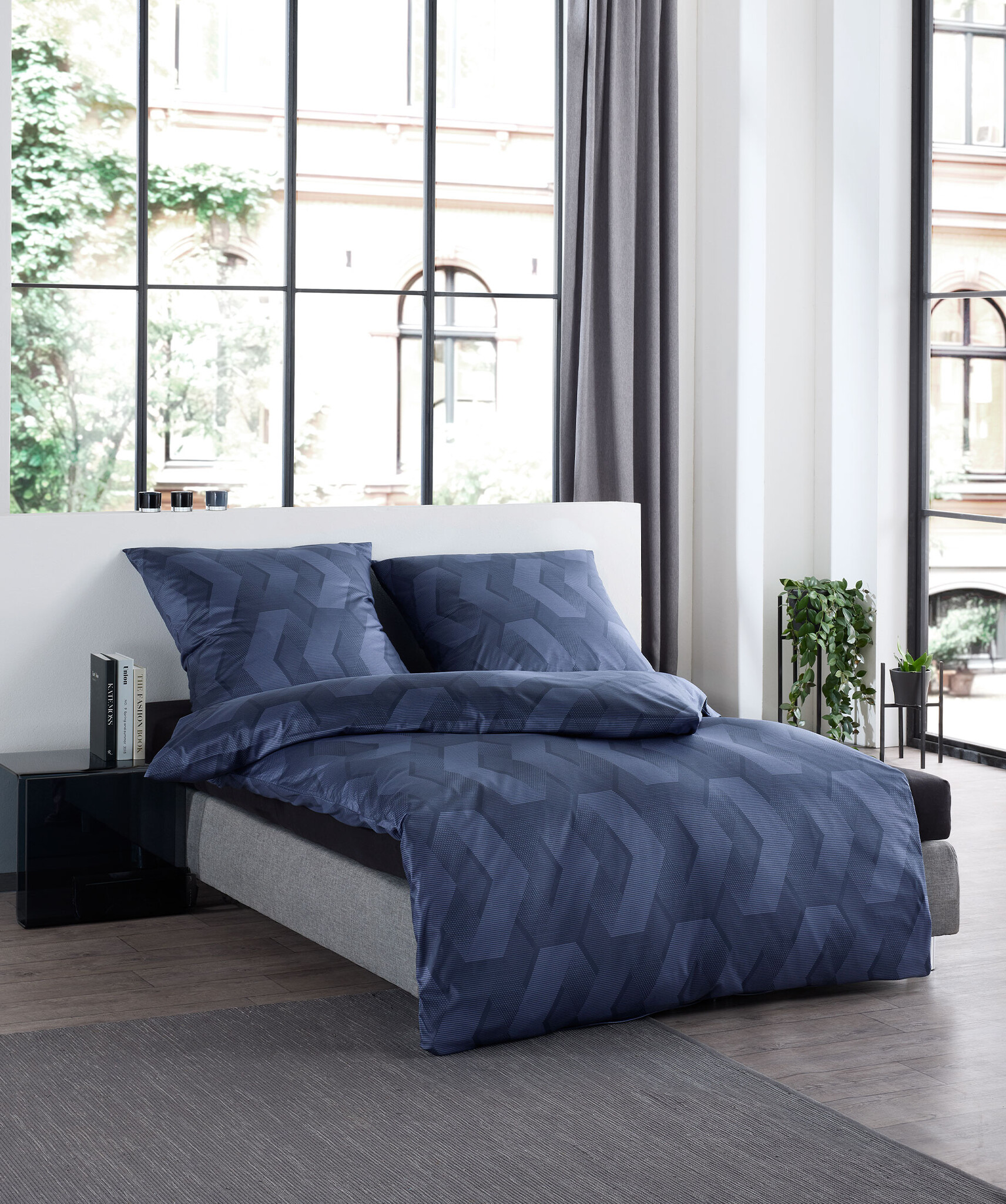 fleuresse – Hochwertige Bettwäsche Fleuresse Black Premium Bettwäsche 2026 – Interlock Jersey 74597