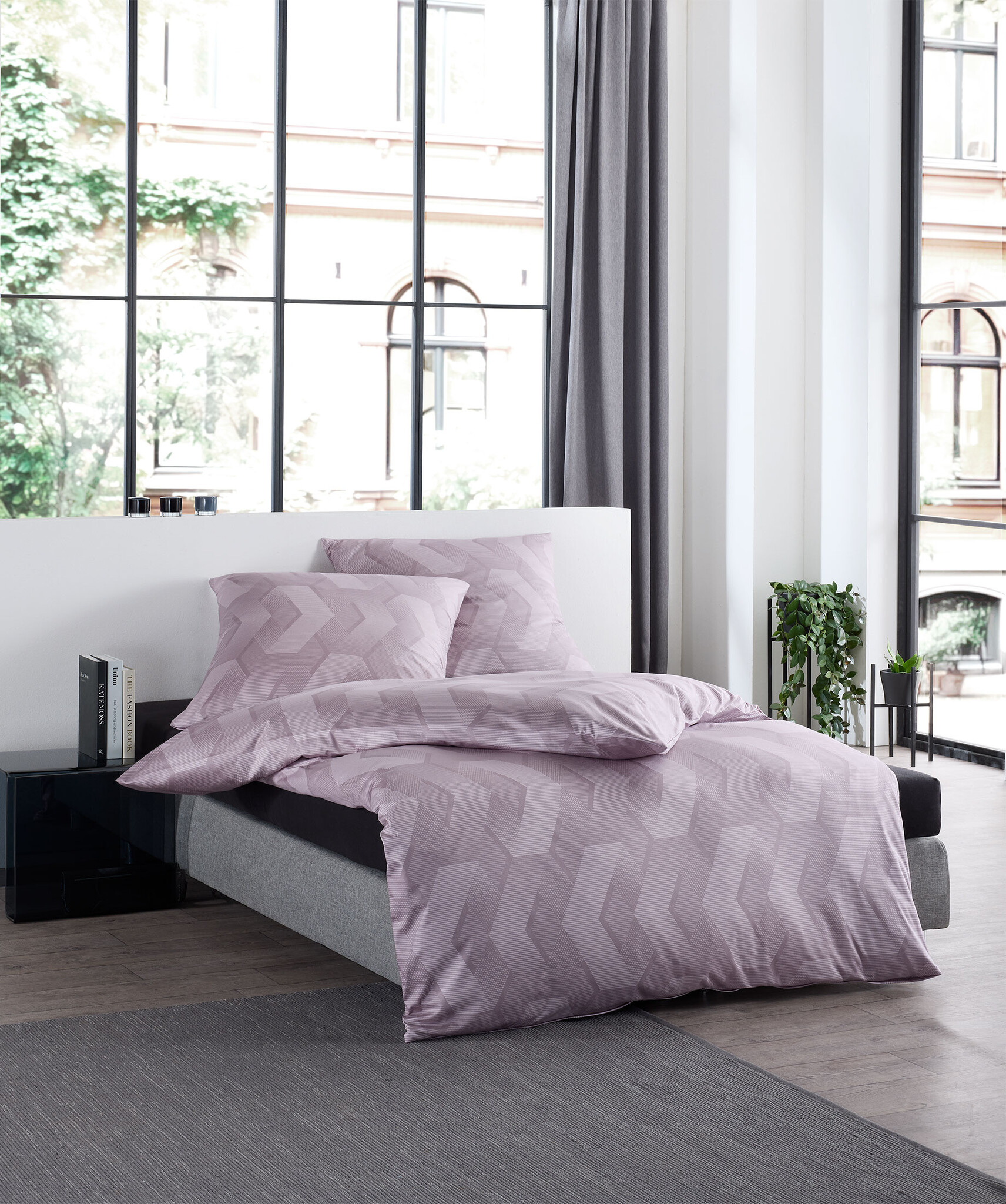 fleuresse – Hochwertige Bettwäsche Fleuresse Black Premium Bettwäsche 2026 – Interlock Jersey 74597