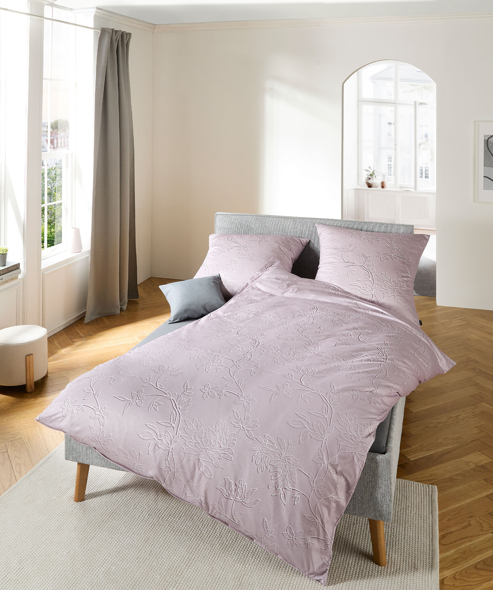 fleuresse – Hochwertige Bettwäsche Fleuresse Black Premium Bettwäsche 2026 – Interlock Jersey 74598