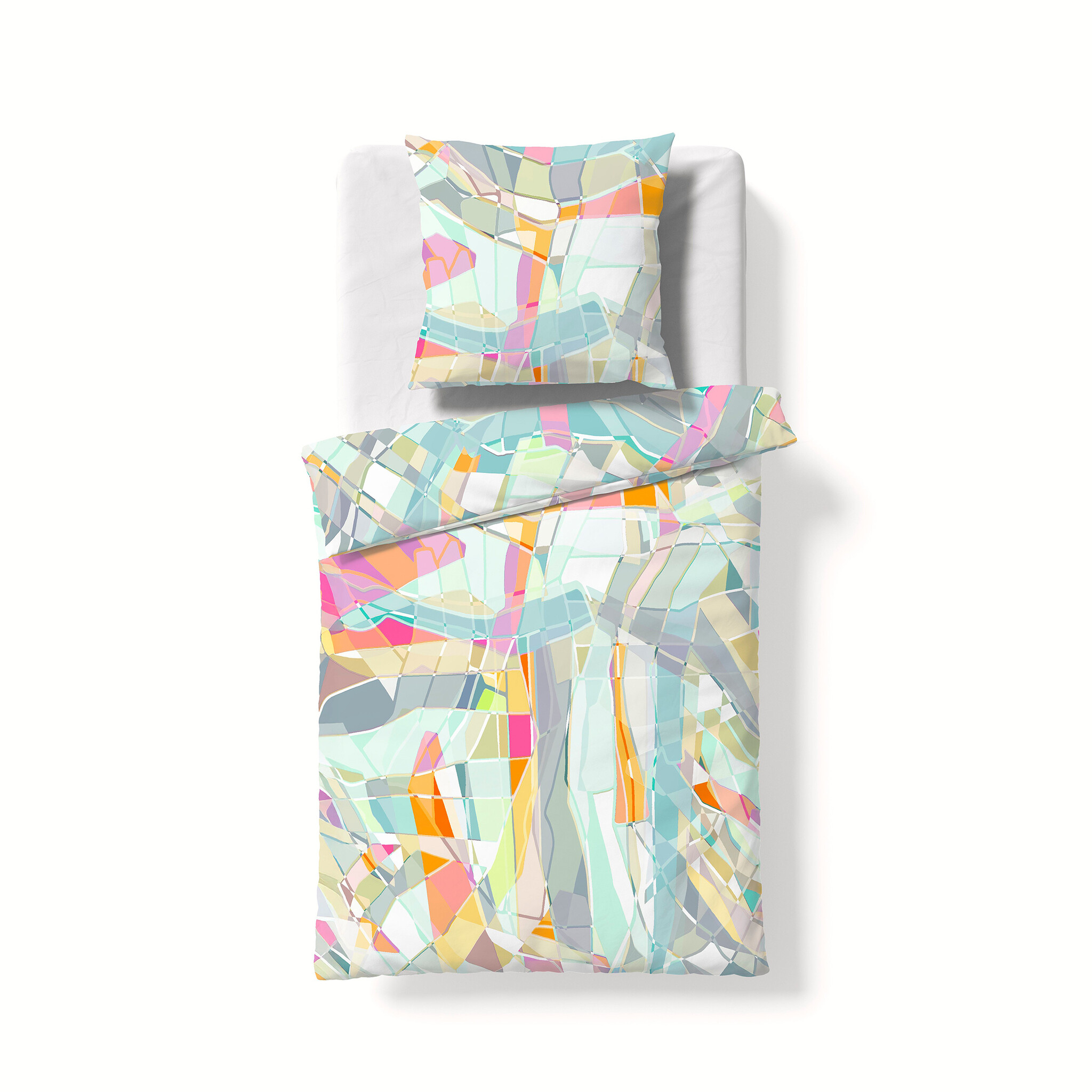 fleuresse – Hochwertige Bettwäsche Fleuresse BED ARTS F/S 2026 - Mako- Satin Abstrakt 115054