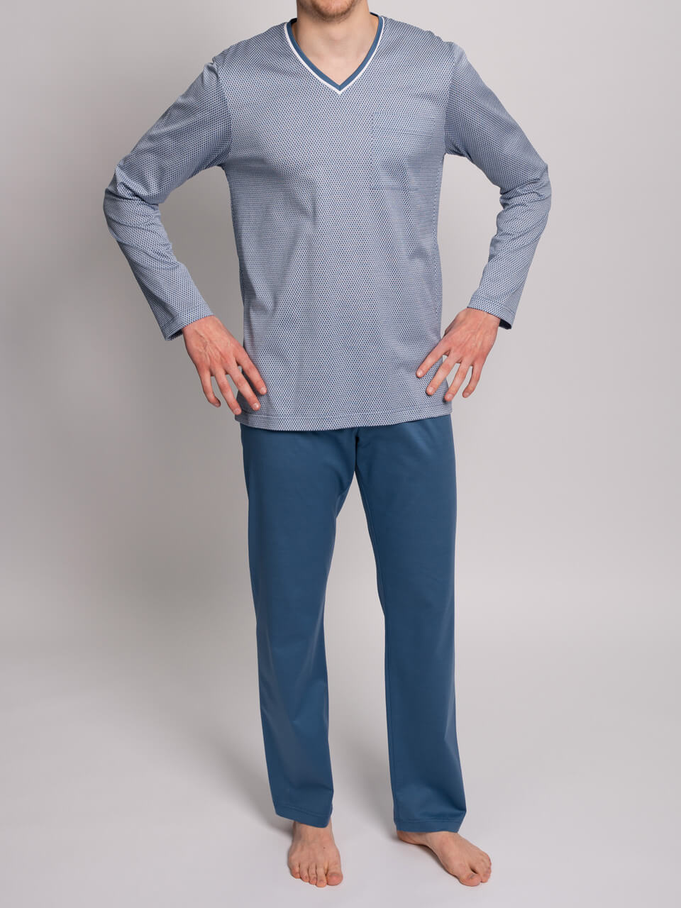 Novila   Herren Schlafanzug  Gr.48-56 Novila SIR 8104/61.110.Jersey