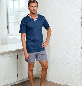 Novila Herren Pyjama kurz Novila Jan 8105 – Eleganter Shorty Herren
