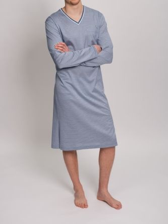 Novila  Novila Herren Nachthemd Novila Tobias 8104 – Herren Schlafshirt Langarm