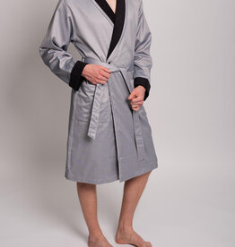 Novila Herren Hausmantel Novila George 8044 – Jacquard Luxus aus 100% Baumwolle