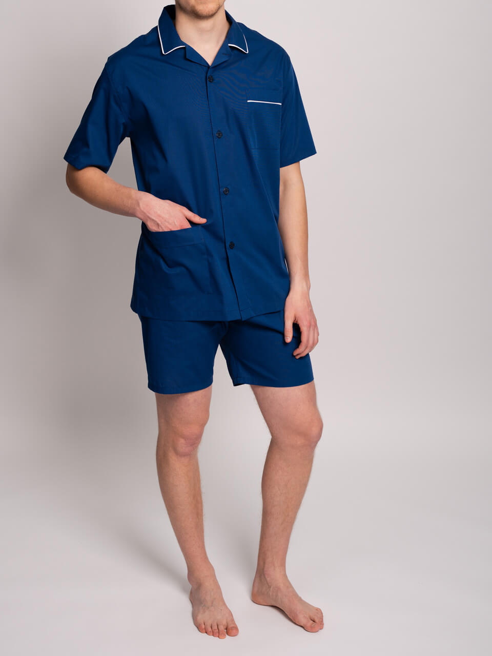 Novila  Herren Schlafanzug Pyjama Patrick 8058 kurz marine 4