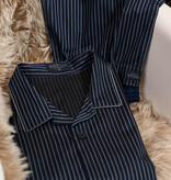 Novila  Herren Pyjama lang Novila 8144 – Edler Satin aus 100% Baumwolle