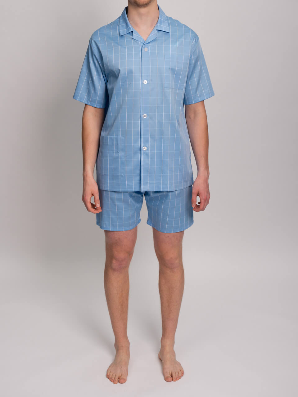 Novila  Herren Pyjama kurz 1/2 Novila Marco 8151/15 hellblau 202