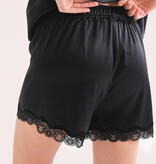 Sichou Seidenmanufaktur  Sichou Pyjama Spitze reine Maulbeerseide - Marie schwarz