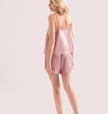 Sichou Seidenmanufaktur  Sichou Damen Pyjama Spitze reine Maulbeerseide - Marie puderrosa