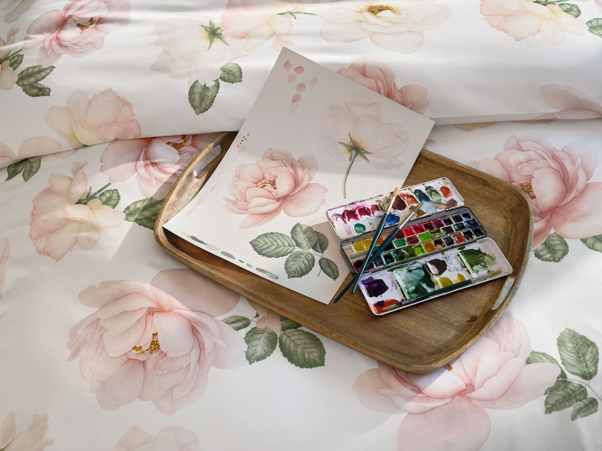 Schlossberg   Schlossberg ROSE Bettwäsche feiner schweizer Satin