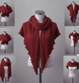 Eagle Produkts Modisches Dreiecktuch Stola Plissee 100% Schurwolle - 10 Farben lieferbar