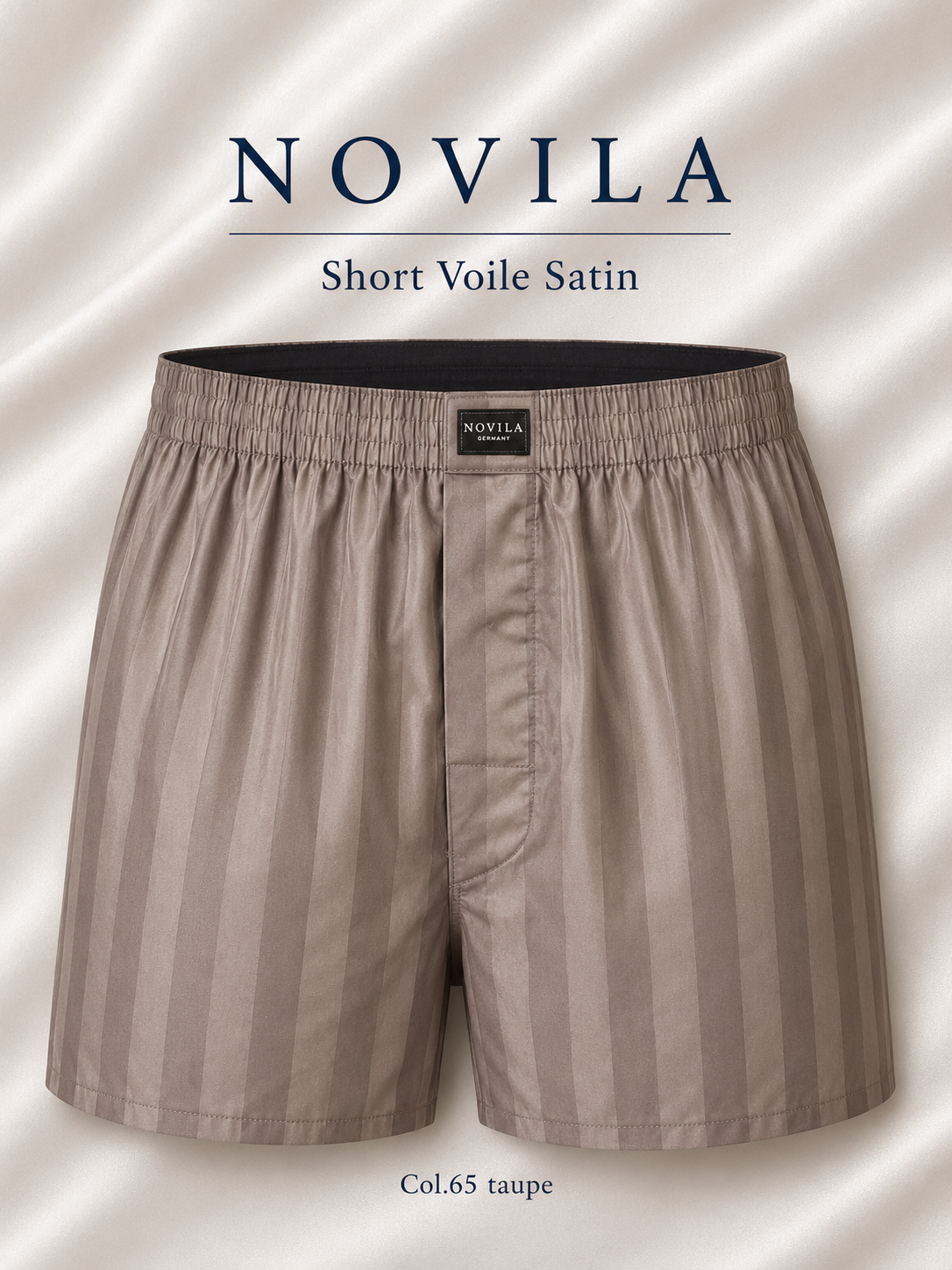 Novila  Novila Boxershorts 8367  5 Farben Voile Satin