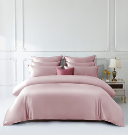 Sichou Seidenmanufaktur Sichou Seidenbettwäsche Lilly puderrosa 100% feinste Maulbeerseide Satin