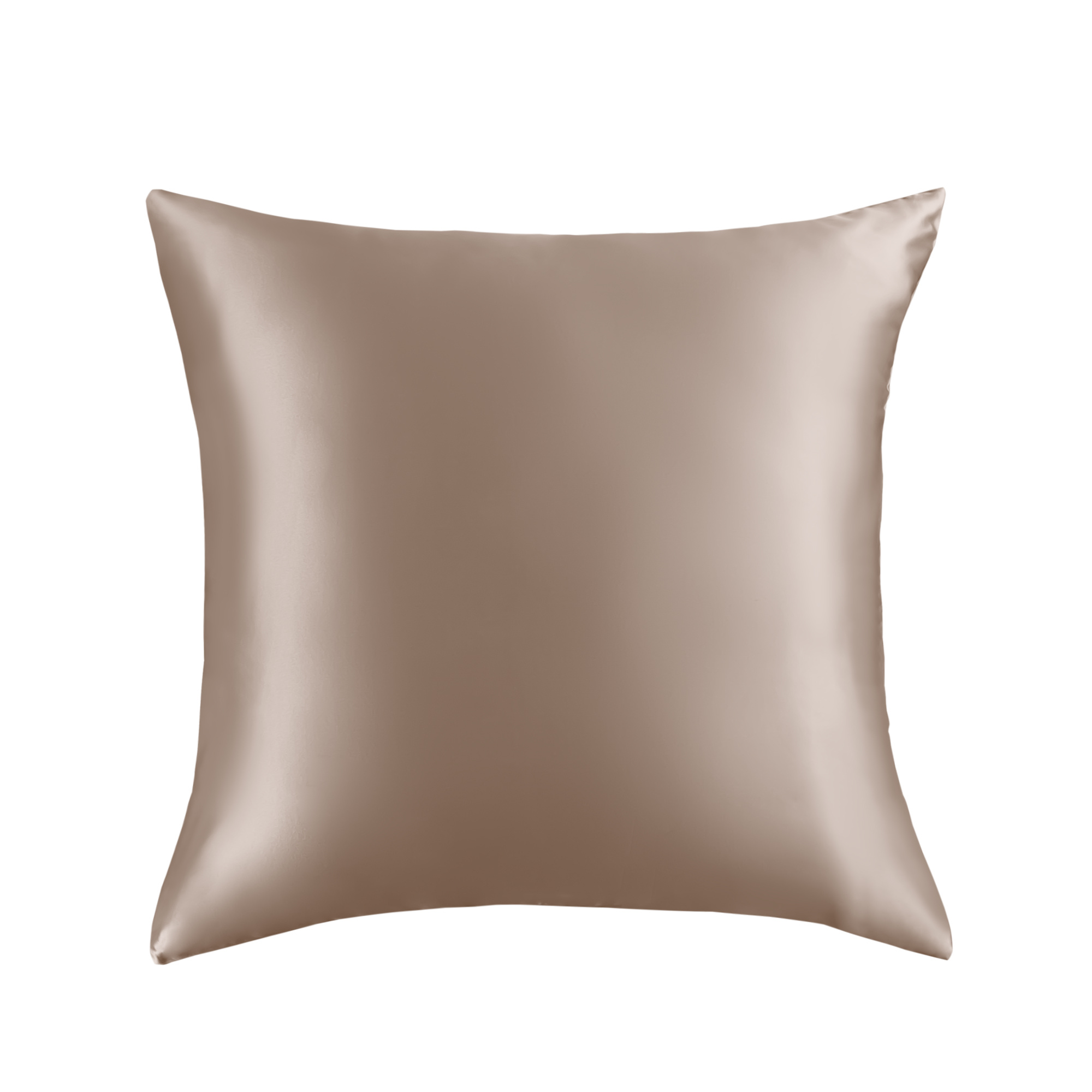 Sichou Seidenmanufaktur   Sichou Seidenbettwäsche ATHENA mochabraun Uni 100% feinste Maulbeerseide Satin
