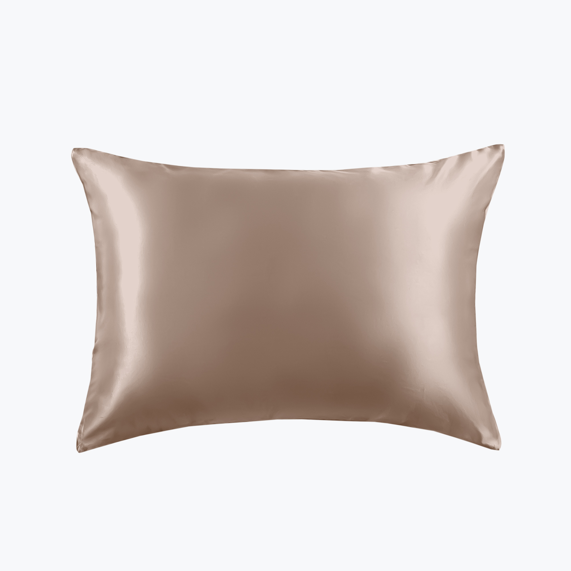 Sichou Seidenmanufaktur   Sichou Seidenbettwäsche ATHENA mochabraun Uni 100% feinste Maulbeerseide Satin