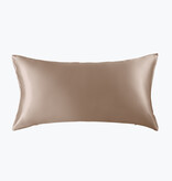 Sichou Seidenmanufaktur   Sichou Seidenbettwäsche ATHENA mochabraun Uni 100% feinste Maulbeerseide Satin