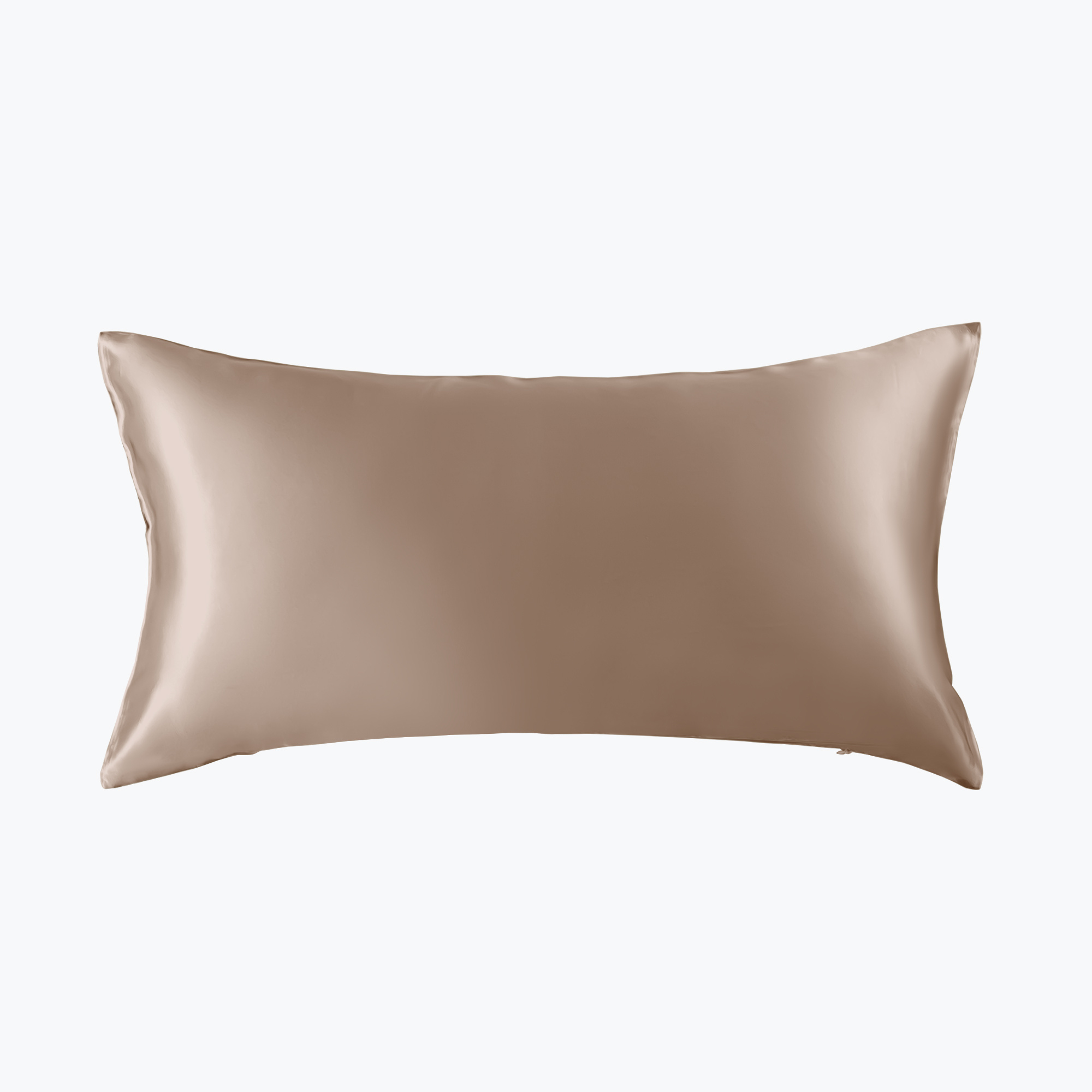Sichou Seidenmanufaktur   Sichou Seidenbettwäsche ATHENA mochabraun Uni 100% feinste Maulbeerseide Satin