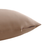 Sichou Seidenmanufaktur   Sichou Seidenbettwäsche ATHENA mochabraun Uni 100% feinste Maulbeerseide Satin