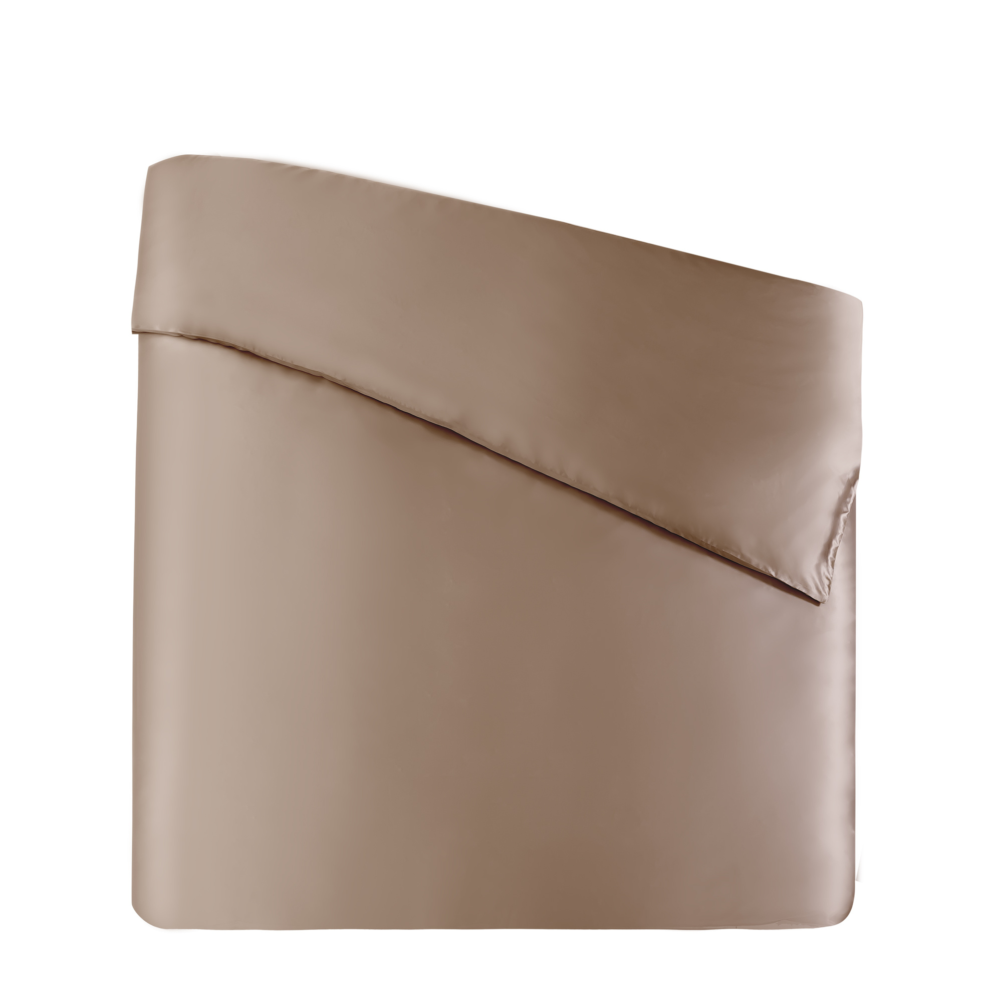 Sichou Seidenmanufaktur   Sichou Seidenbettwäsche ATHENA mochabraun Uni 100% feinste Maulbeerseide Satin