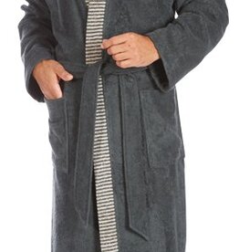 Egeria Angebot-Reduziert Größe S - Herren Sauna Bademantel Bruno slate grey 082