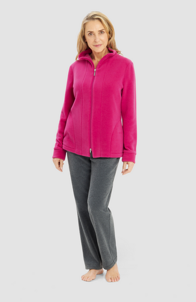 Féraud - Rösch   Angebot-Reduziert Gr.44 -Rösch Kuscheliger Hausanzug Fleece pink-heather grey