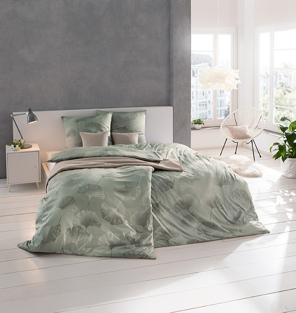 Estella Estella Mako-Interlock-Jersey 6862 Isabella Oliv/Platin