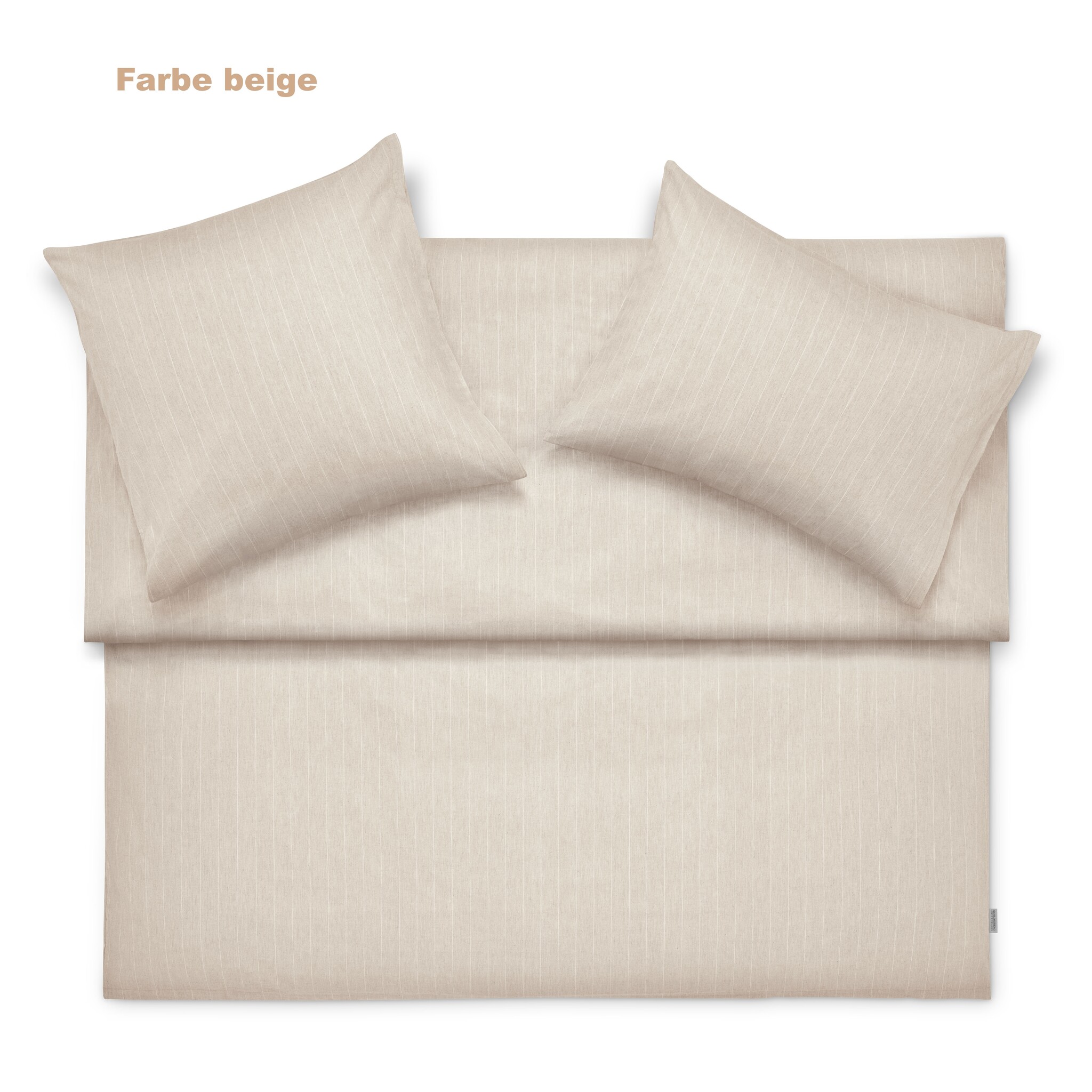 Schlossberg    Schlossberg EMIL – feine Flanell Streifen Bettwäsche aus 100 % Baumwolle - in 3 Farben