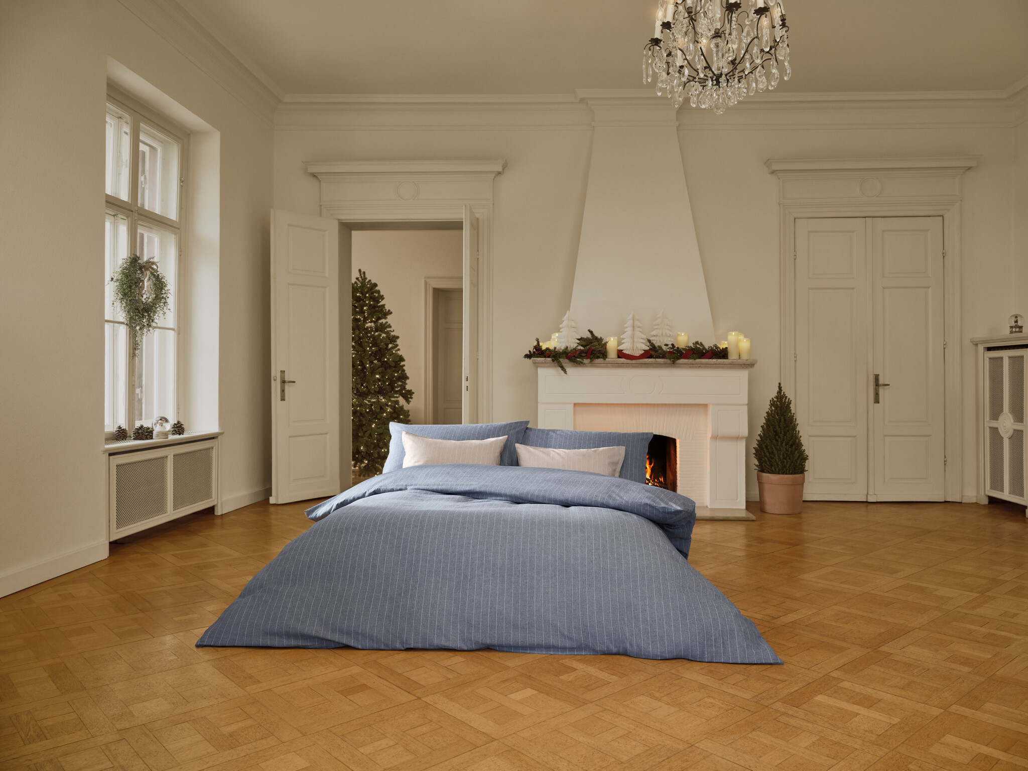 Schlossberg    Schlossberg EMIL – feine Flanell Streifen Bettwäsche aus 100 % Baumwolle - in 3 Farben