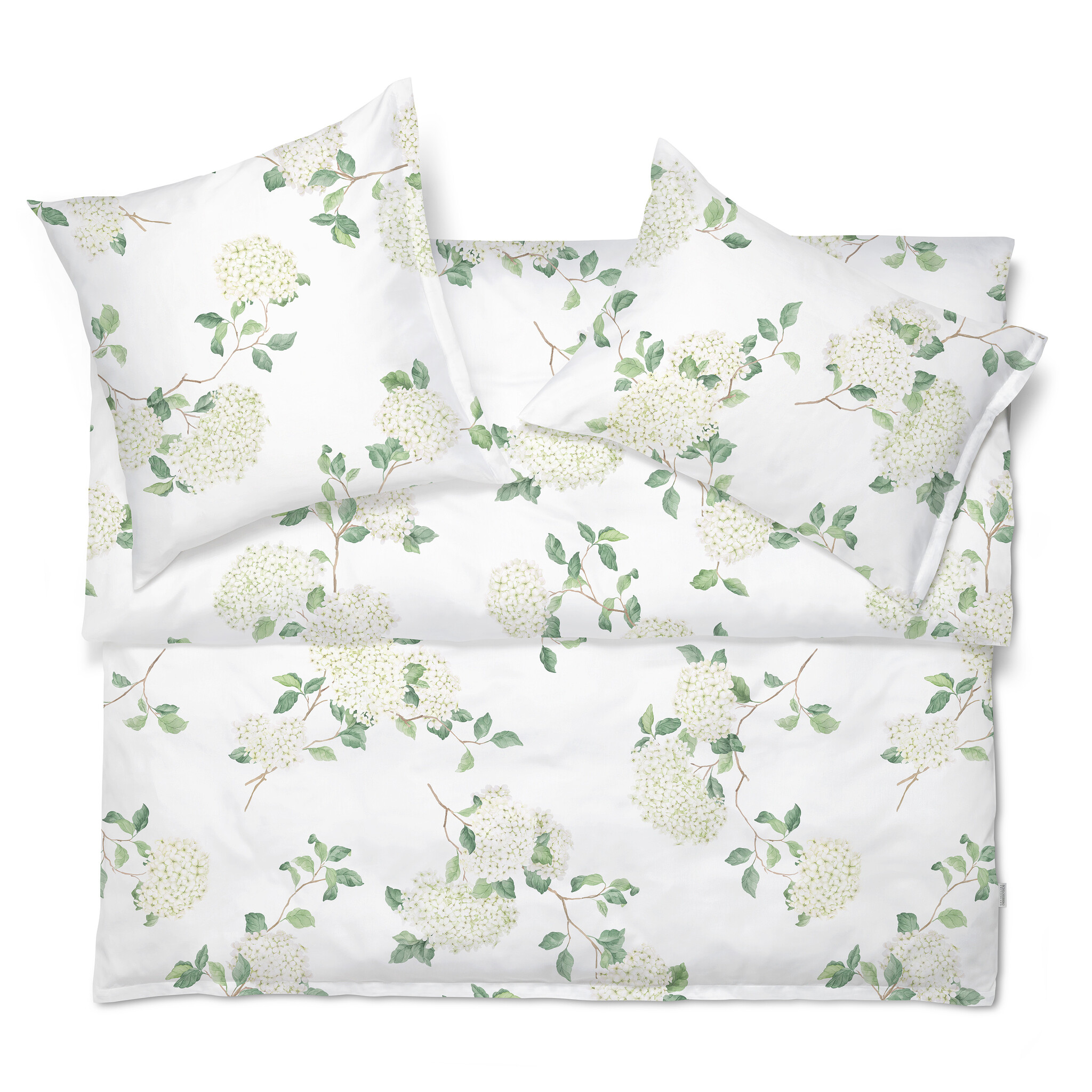 Schlossberg    Schlossberg HORTENSIA blanc Satin Bettwäsche – 100 % Baumwolle