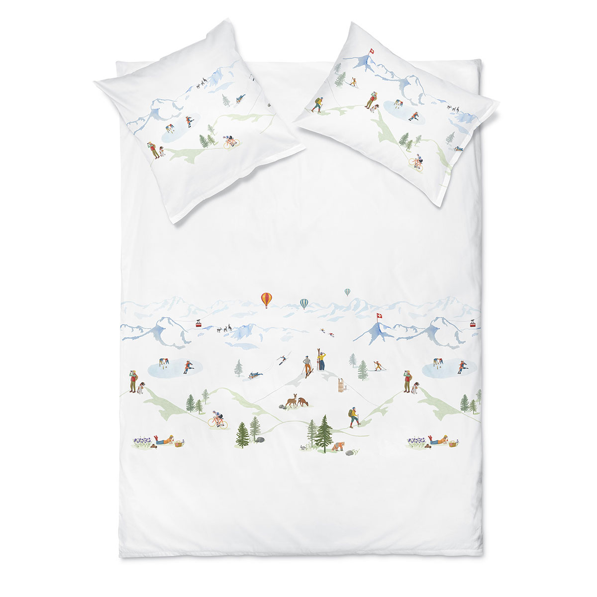 Schlossberg  Schlossberg ALPINA Satin Bettwäsche – 100 % Baumwolle
