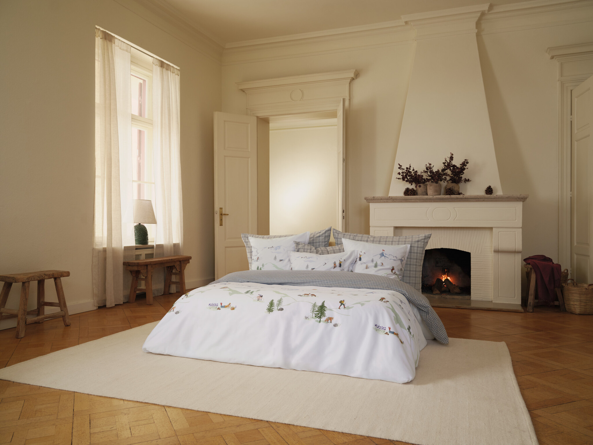 Schlossberg  Schlossberg ALPINA Satin Bettwäsche – 100 % Baumwolle