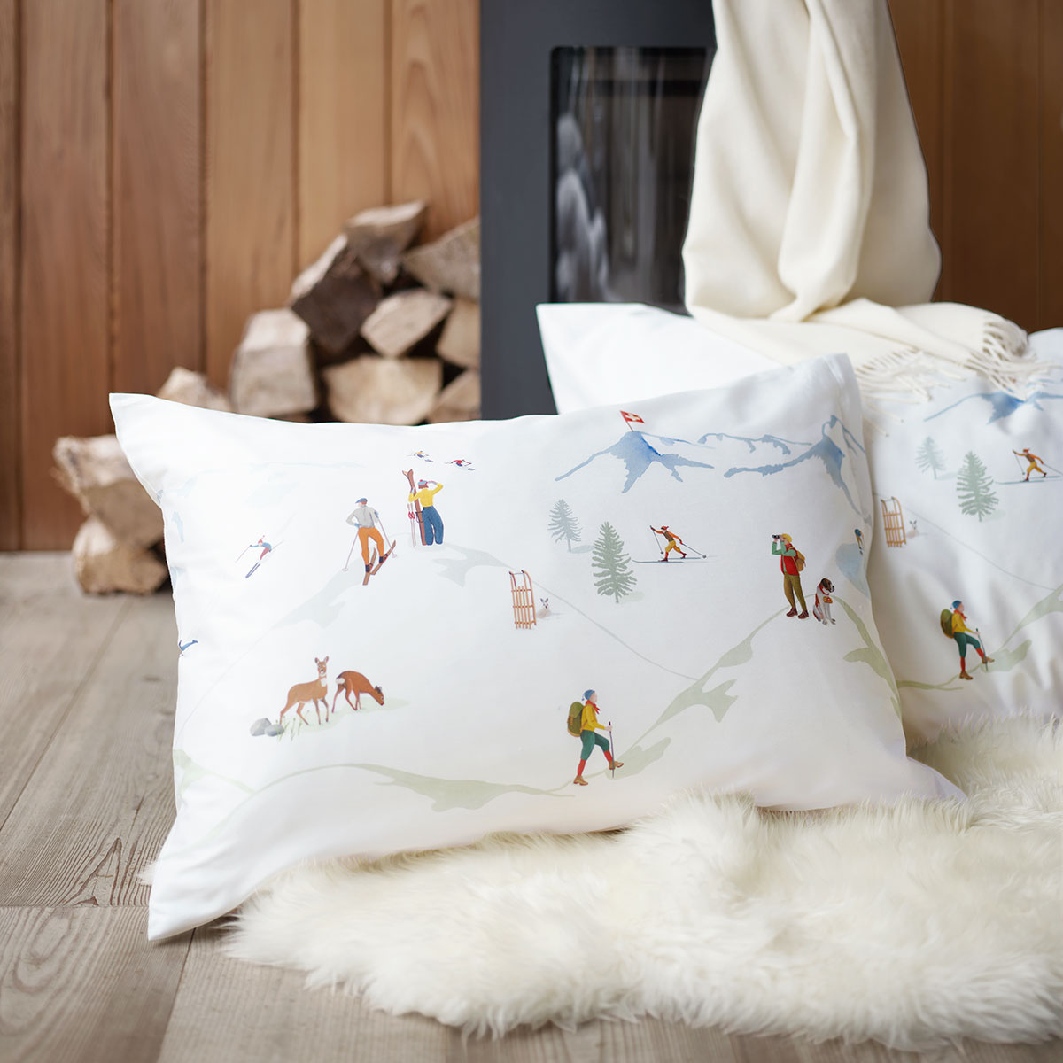 Schlossberg  Schlossberg ALPINA Satin Bettwäsche – 100 % Baumwolle