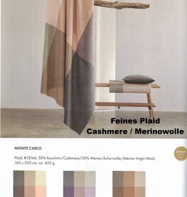 Eagle Produkts MONTE CARLO  Cashmereplaid 50% Cashmere 50% Schurwolle  4 Farben