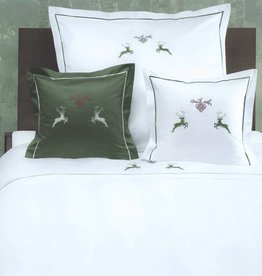 Graser - feinste Bettwäsche Graser Bettwäsche - Stickerei  Hirsch Satin weiß