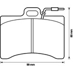 Front brake pads CX