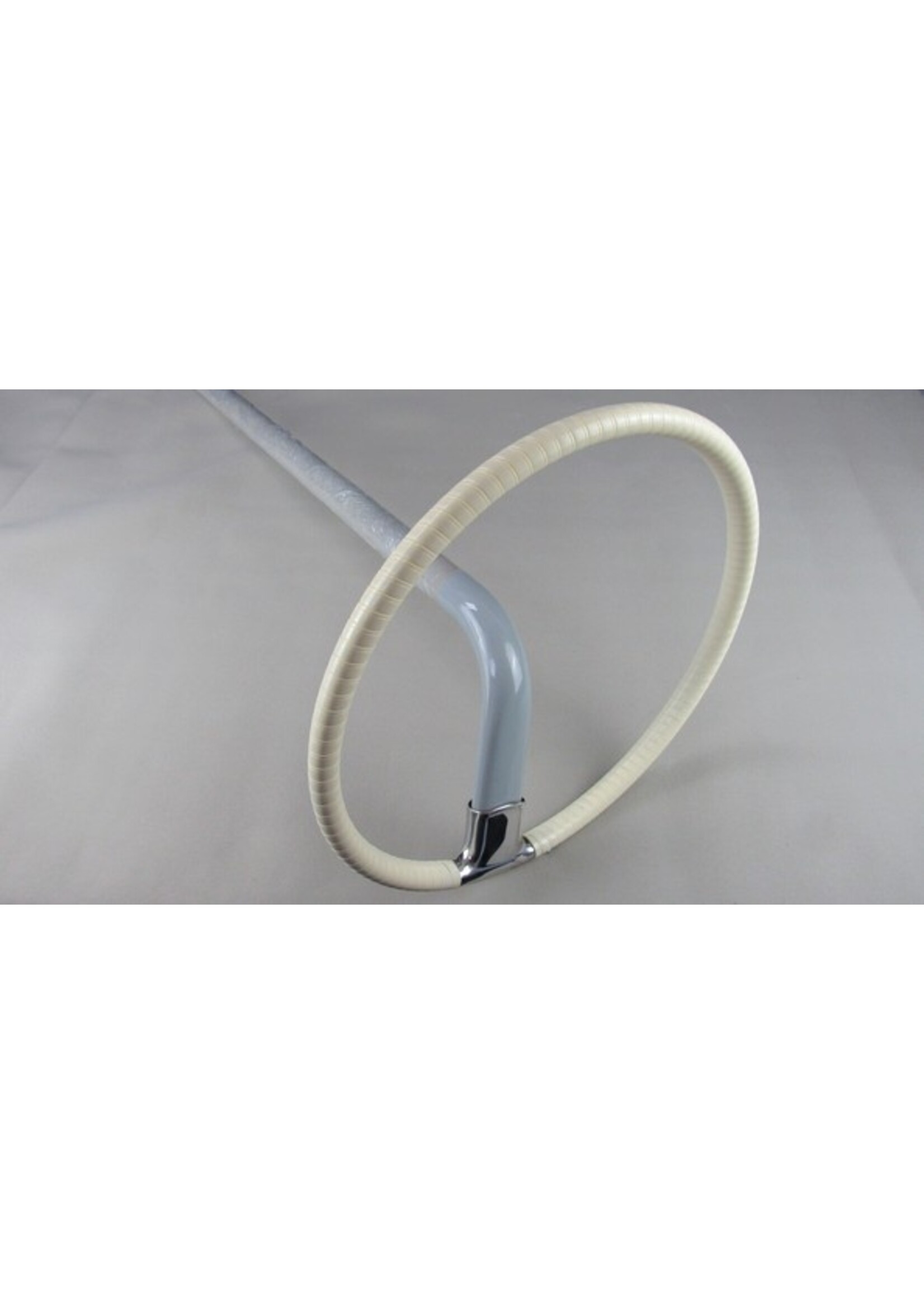 Dashboard: Steering wheel white for power steering with tube painted in grey reconditioned Nr Org: Interior