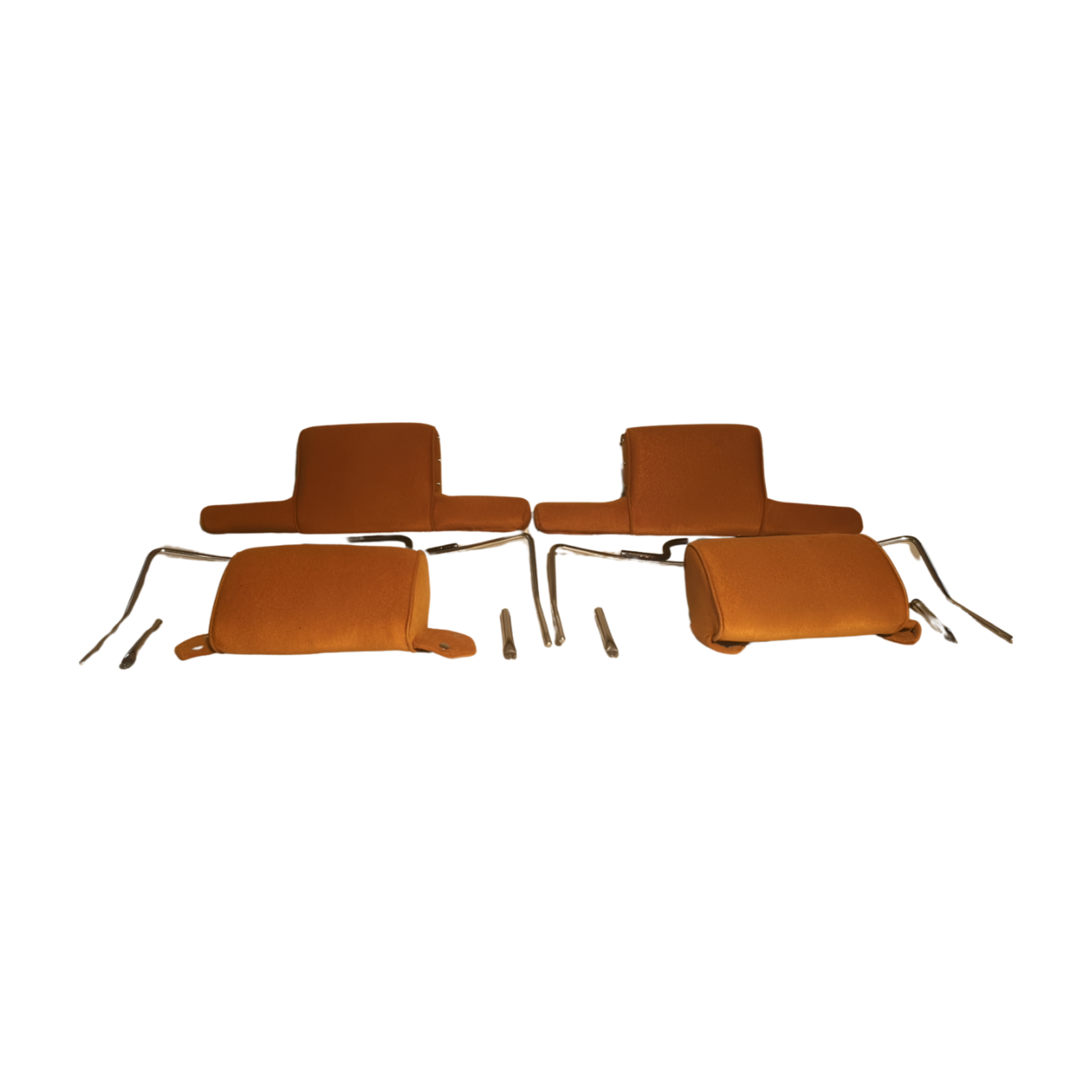 Headrest set wide (including 4 tubes) Jersey brown 11 Pallas 09/69- Nr Org: Interior - Image 11