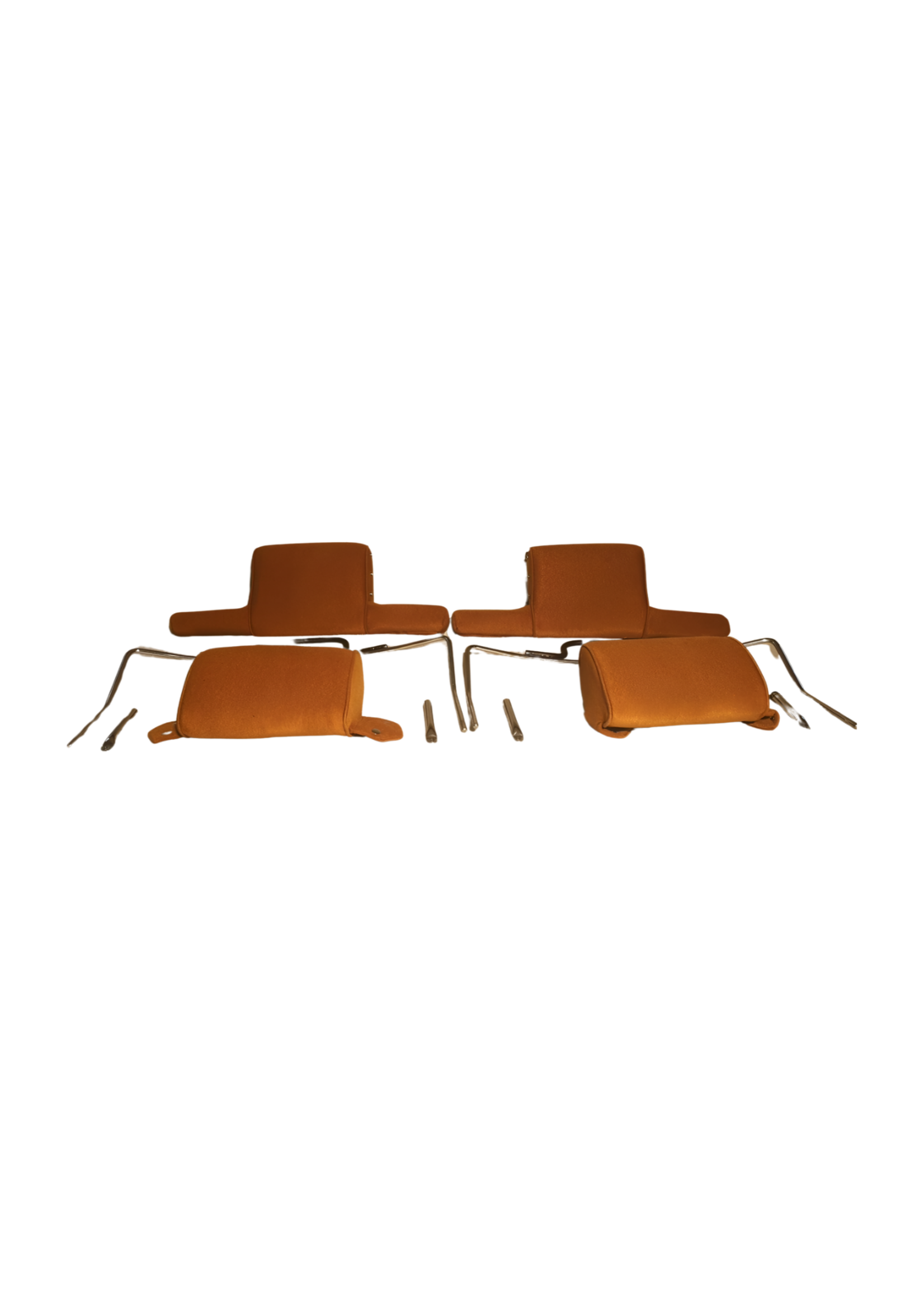 Appuie-têtes jeu avec coussins large (inclus 4 tubes fixation) Jersey marron 11 Pallas 09/69- Nr Org: Interior - Image 11