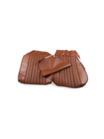 Housses Simili-cuir marron foncé (fauve) 31/34 (2 sièges, banquette arrière en 2 parties) Ambulance 09-71-