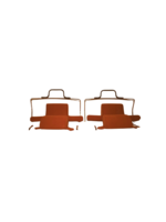 Hoofdsteun set breed (met 4 bevestigingen pijpjes) Jersey bruin 12 non Pallas 09/69-