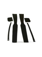 Middenstijl bekleding met handgrepen Leer zwart 39 Pallas 09/64-