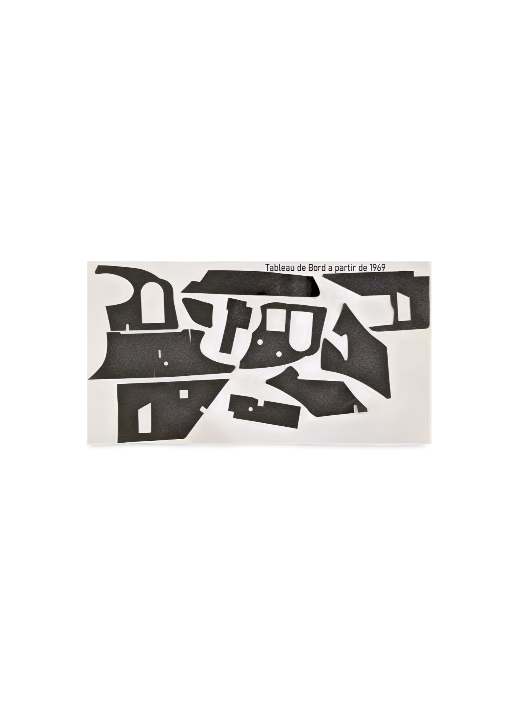 Carpet: Dashboard insulation black 48 09/68- Nr Org: Interior - Image 48