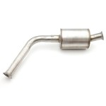 S/s front exhaust pipe with silencer Stainless Steel -61