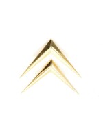 Chevrons goudkleurig - 2 stuks