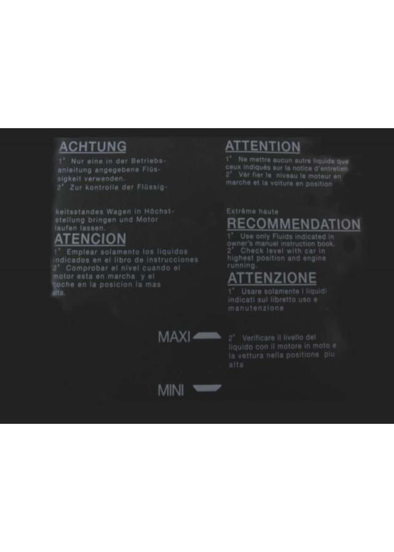 Autocollant réservoir LHM