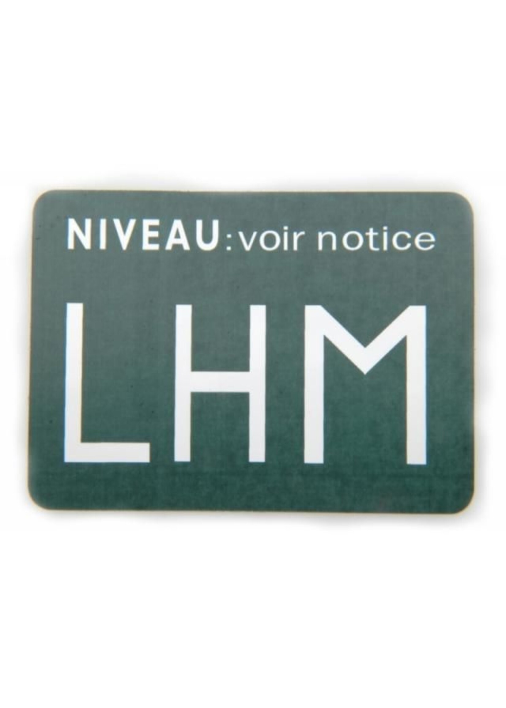 Sticker total LHM square top of tank