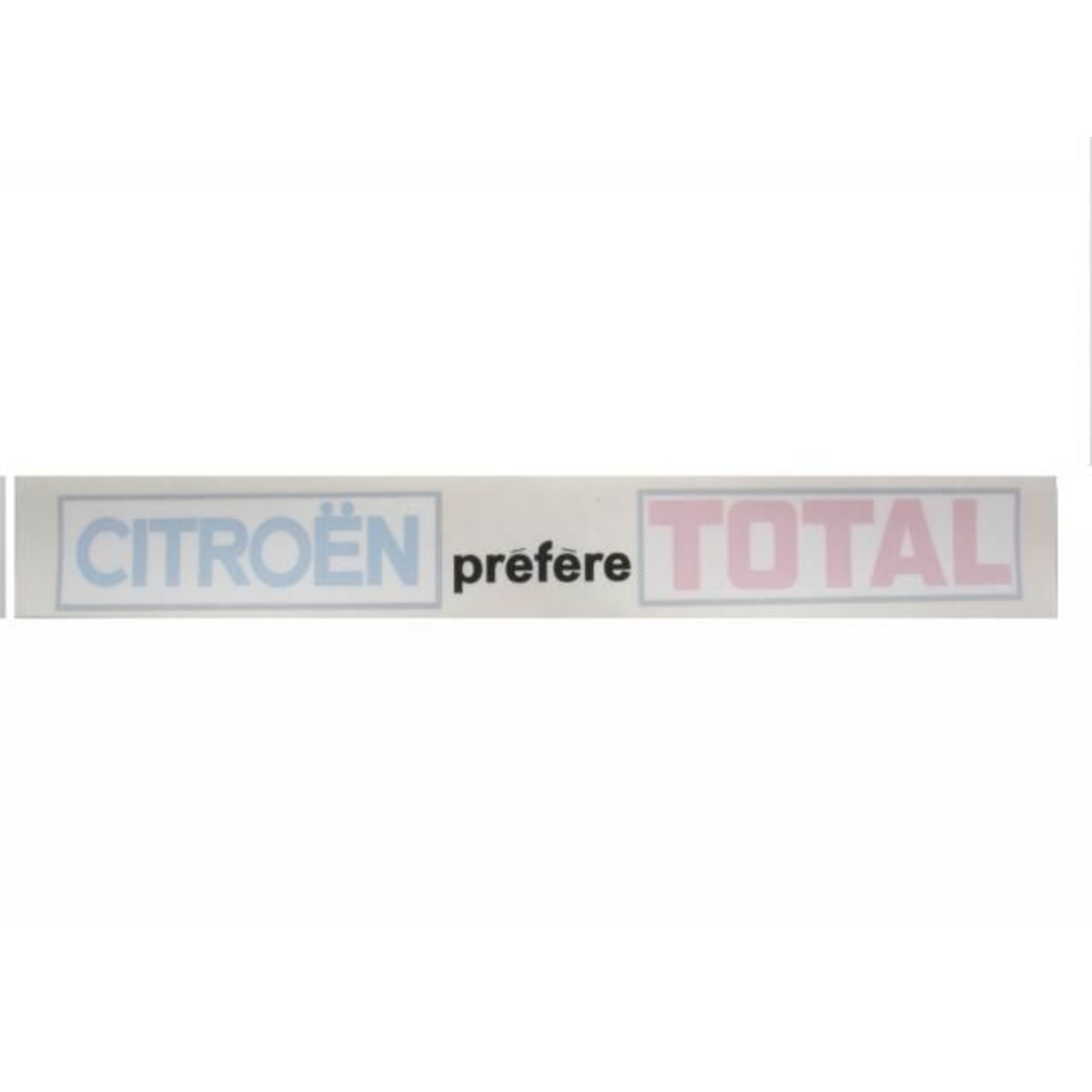 Sticker "citroën prefere total" long