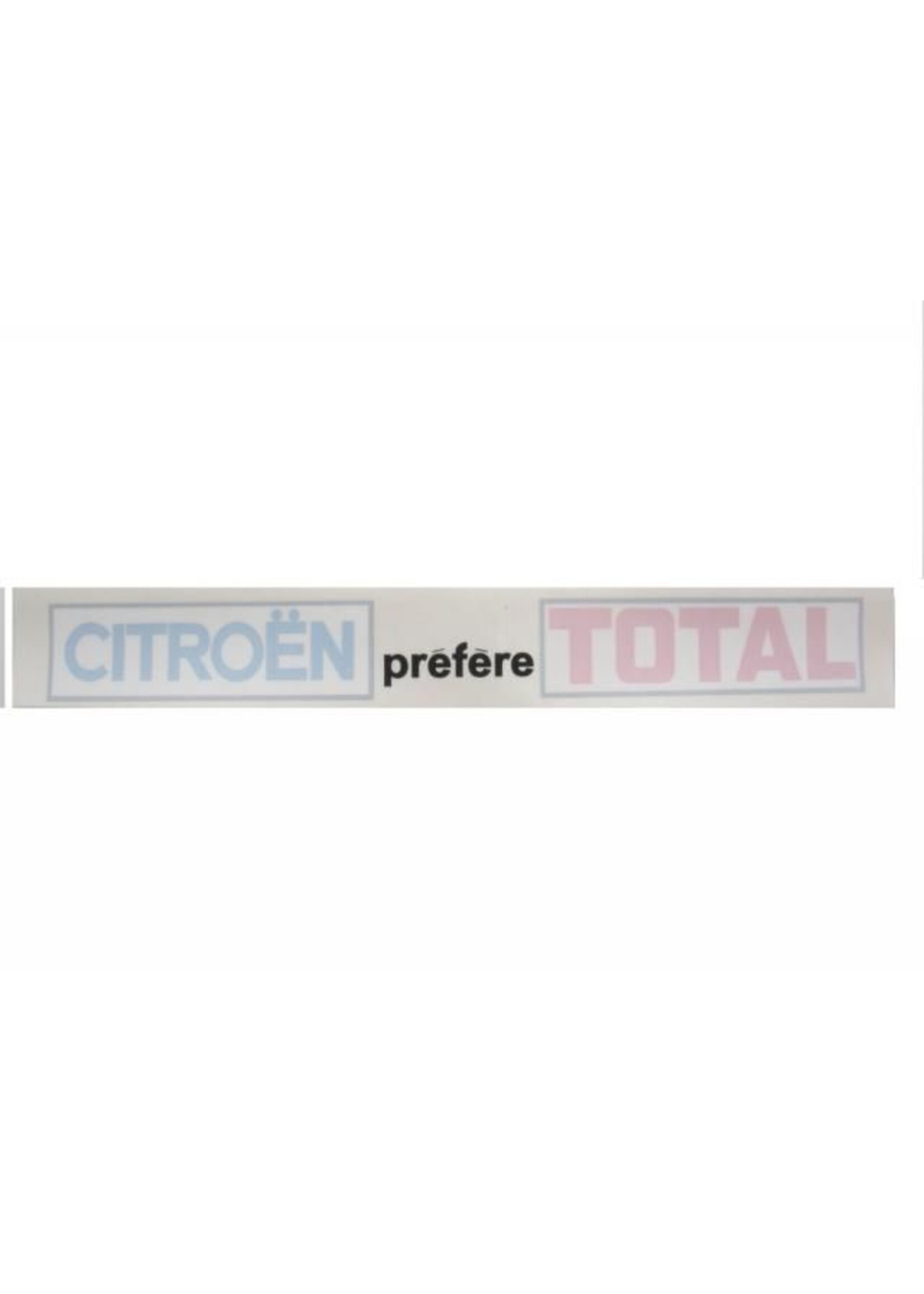 Sticker"citroen prefere total" lang